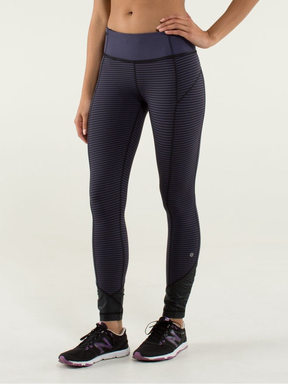 Lululemon Pace Queen Tight Stripe Cadet Blue 4